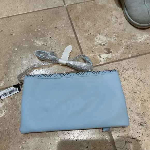 NWT Light blue studded clutch - Picture 7 of 9